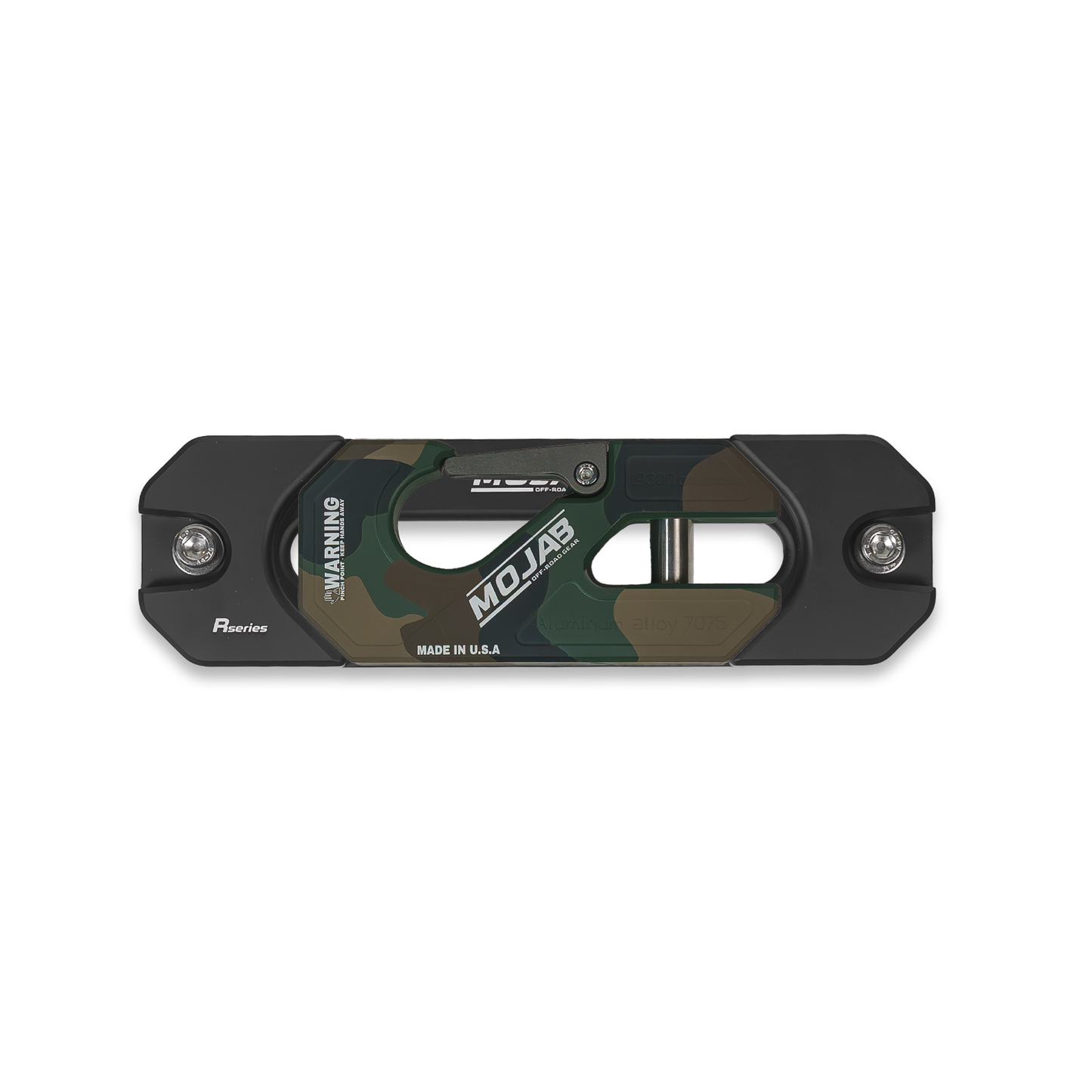 Aluminum Recessed Winch Shackle with Fairlead Kit, closed latch (LIFE TIME WARRANTY*)