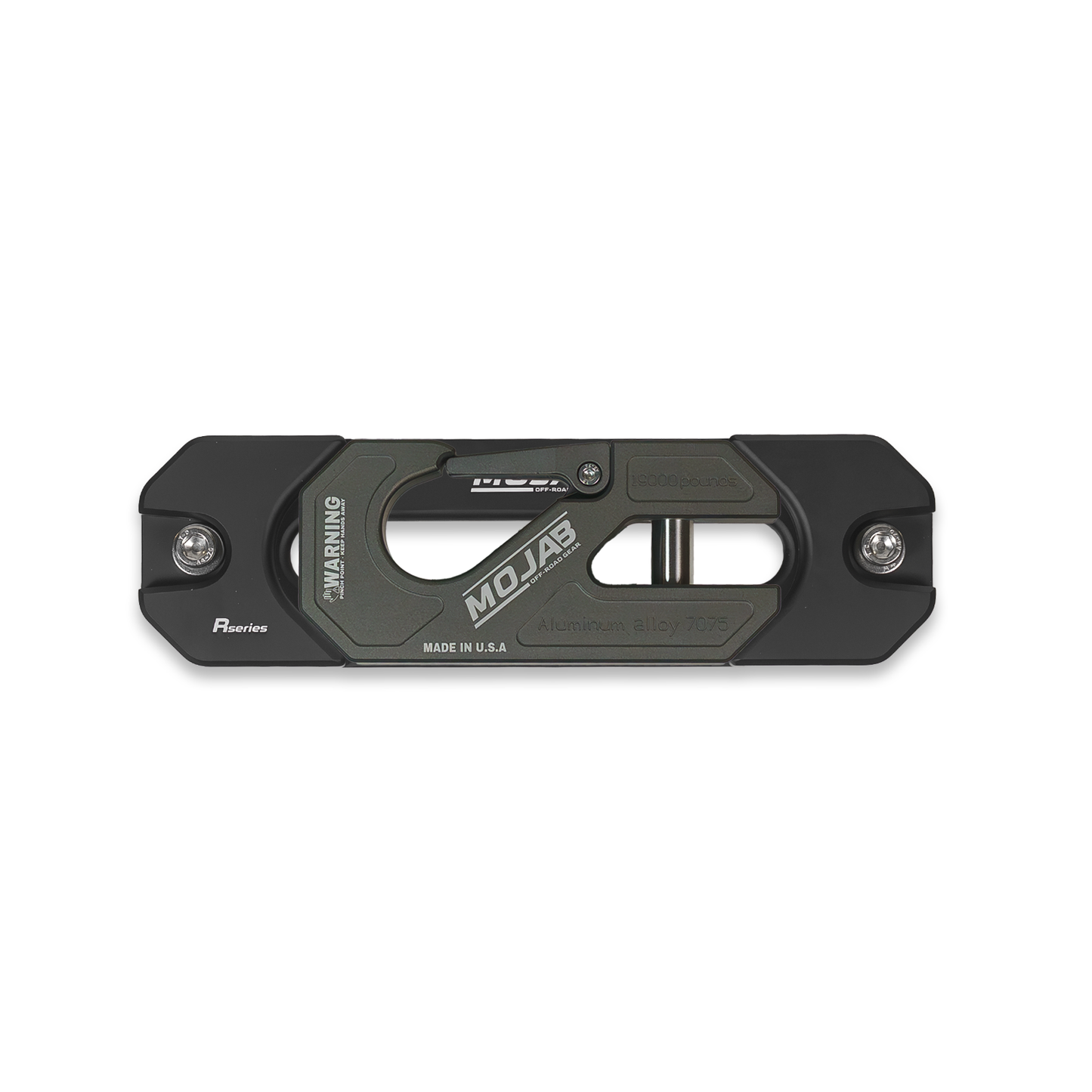 Aluminum Recessed Winch Shackle with Fairlead Kit, closed latch (LIFE TIME WARRANTY*)