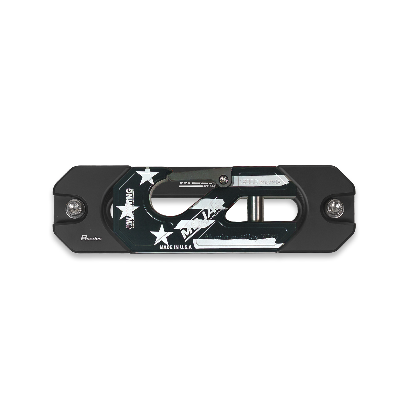 Aluminum Recessed Winch Shackle with Fairlead Kit, closed latch (LIFE TIME WARRANTY*)
