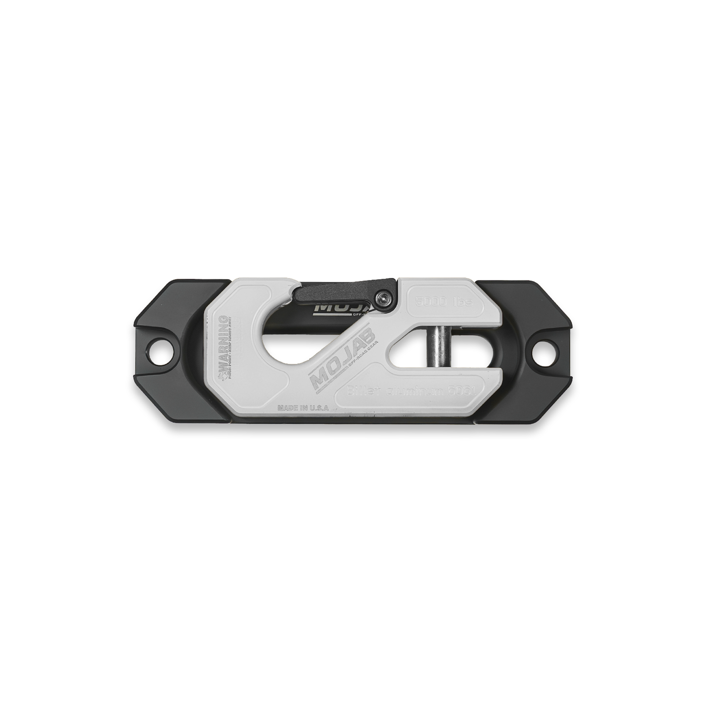 Side By Side / UTV Aluminum Recessed Winch Shackle with Fairlead Kit, closed latch (LIFE TIME WARRANTY*)