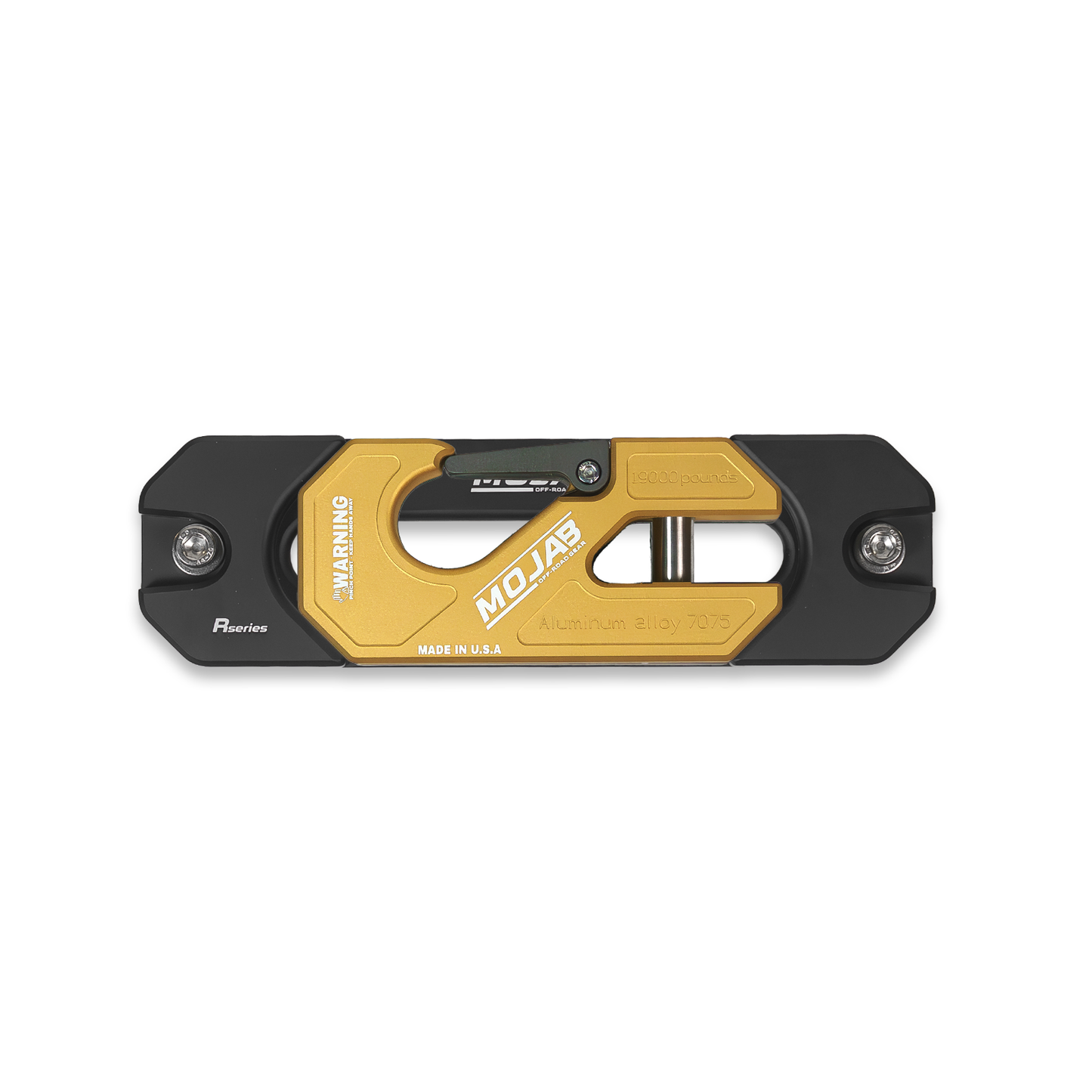 Aluminum Recessed Winch Shackle with Fairlead Kit, closed latch (LIFE TIME WARRANTY*)