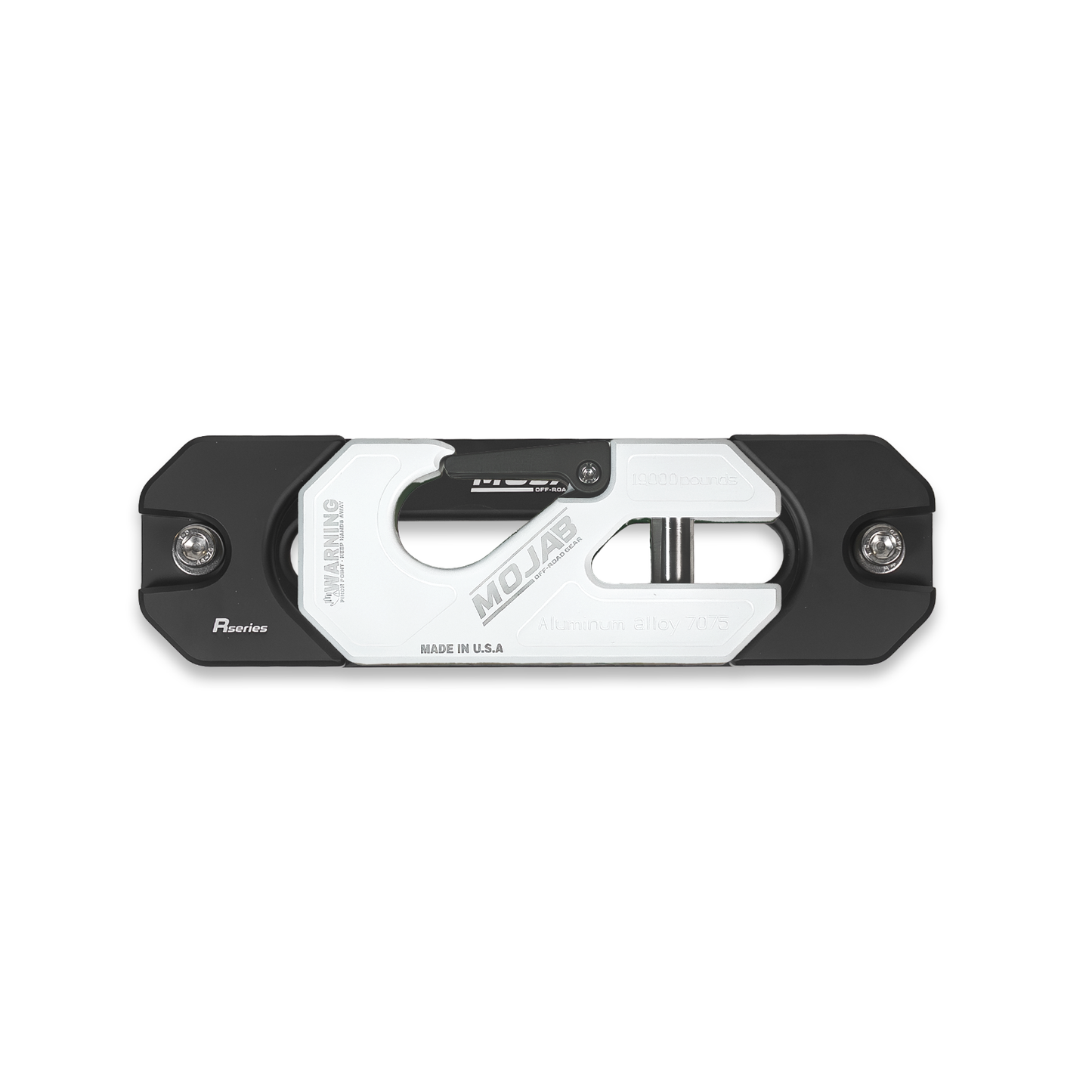 Aluminum Recessed Winch Shackle with Fairlead Kit, closed latch (LIFE TIME WARRANTY*)