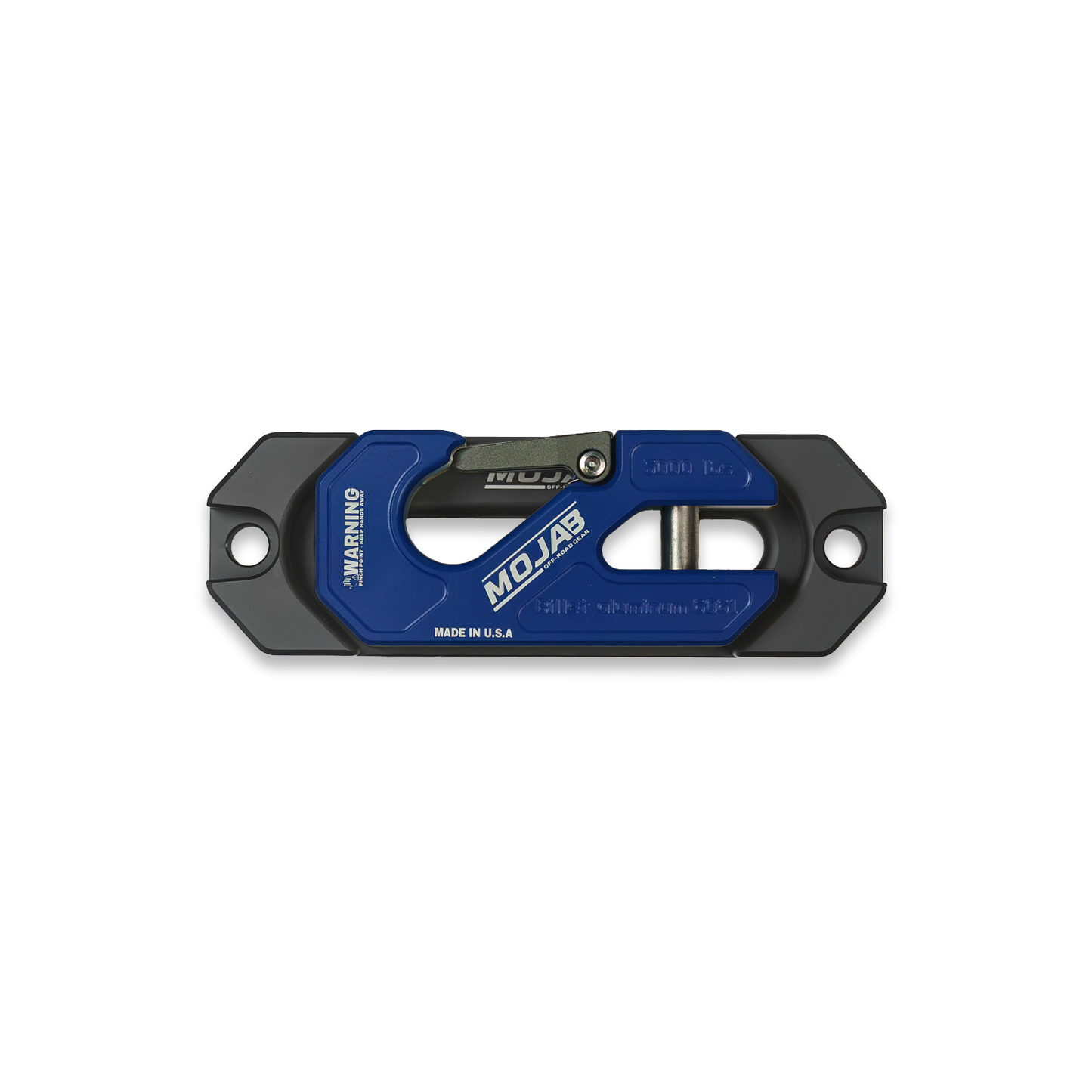 Side By Side / UTV Aluminum Recessed Winch Shackle with Fairlead Kit, closed latch (LIFE TIME WARRANTY*)